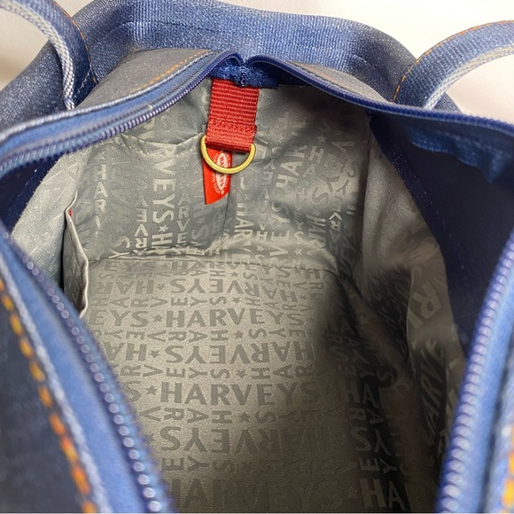 Harveys Seatbelt Purse Bag Y2K Denim Jean Blue - Picture 10 of 13